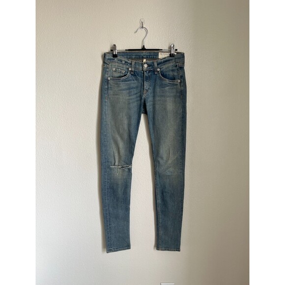 rag & bone Low Rise Skinny Jeans in Water Street Size 26 - Picture 1 of 7